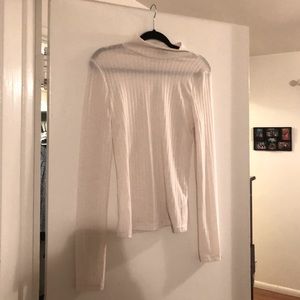 Pinstripe Turtleneck